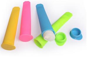 Wholesale DIY Fun Silicone Popsicle Molds , Food Grade Silicone Lollipop Molds With Lid from china suppliers