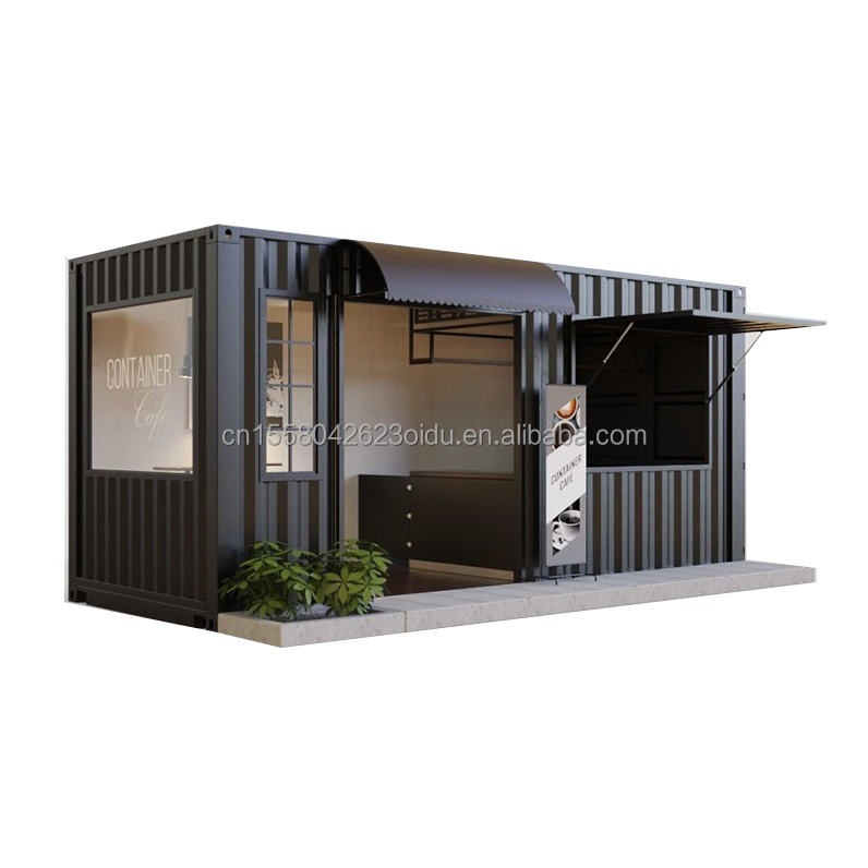 Prefab Sandwich Panel Container Restaurant 20ft 40ft Modular House Homes for Custom Mobile Shipping Bar in Coffee Shops