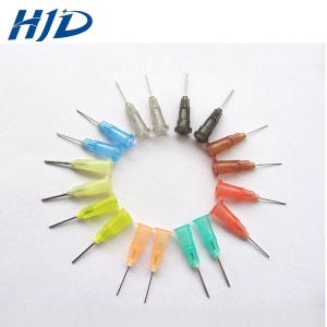 China Disposable PP Glue Syringe Needle With Burr Free Polished Flexible Pin on sale