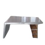 Aluminum aviation desk table metal rivets aircraft wing aviation desk Office