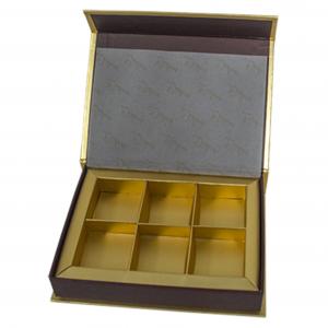Wholesale Gold Metallic Food Gift Box Packaging Flip Top Paper Chocolate Box from china suppliers