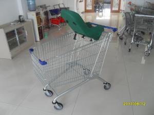 Wholesale Small Grocery Cart With Baby Capsule Anti Theft 210L For Supermarket / Shopping from china suppliers