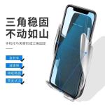 15W Magnetic Automatic Qi Fast Car Wireless Charger With Holder PU + Alloy + ABS