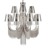 Modern silver Black Tassel chandelier lighting living room luxury chandelier(WH
