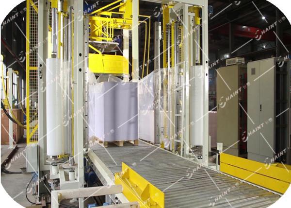 Gas Heating Pallet Wrapping Equipment , Automatic Wrapping Machine CE Certificat