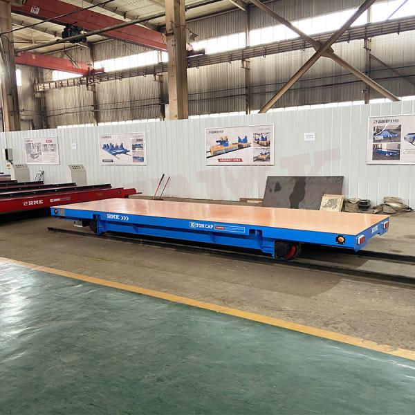 Heavy Load 10 Tons Steel Pipes PLC Program Electric Rail Transport Cart