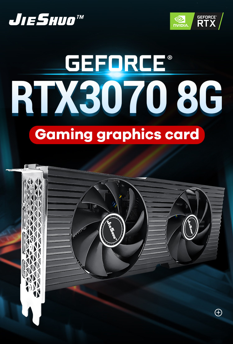 RTX 3070 Computer Game Graphics Card 8G 256BIT HDMIX1 DPX3 PCI Express 4.0x16