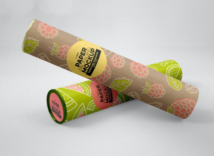 Reusable Cardboard Packaging Cylinders , Varnishing Cardboard Paper Tube Packaging