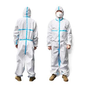 Wholesale Air Permeable Disposable Protective Suit , Surgical Medical Protective Overall Reinforced from china suppliers