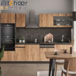 Lazy Susan Base Cabinets for Mini Kitchen in Veneer Lacquer Finish Plywood