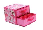 Eco-friendly Foldable Double Drawer Storage Boxes odm-v10
