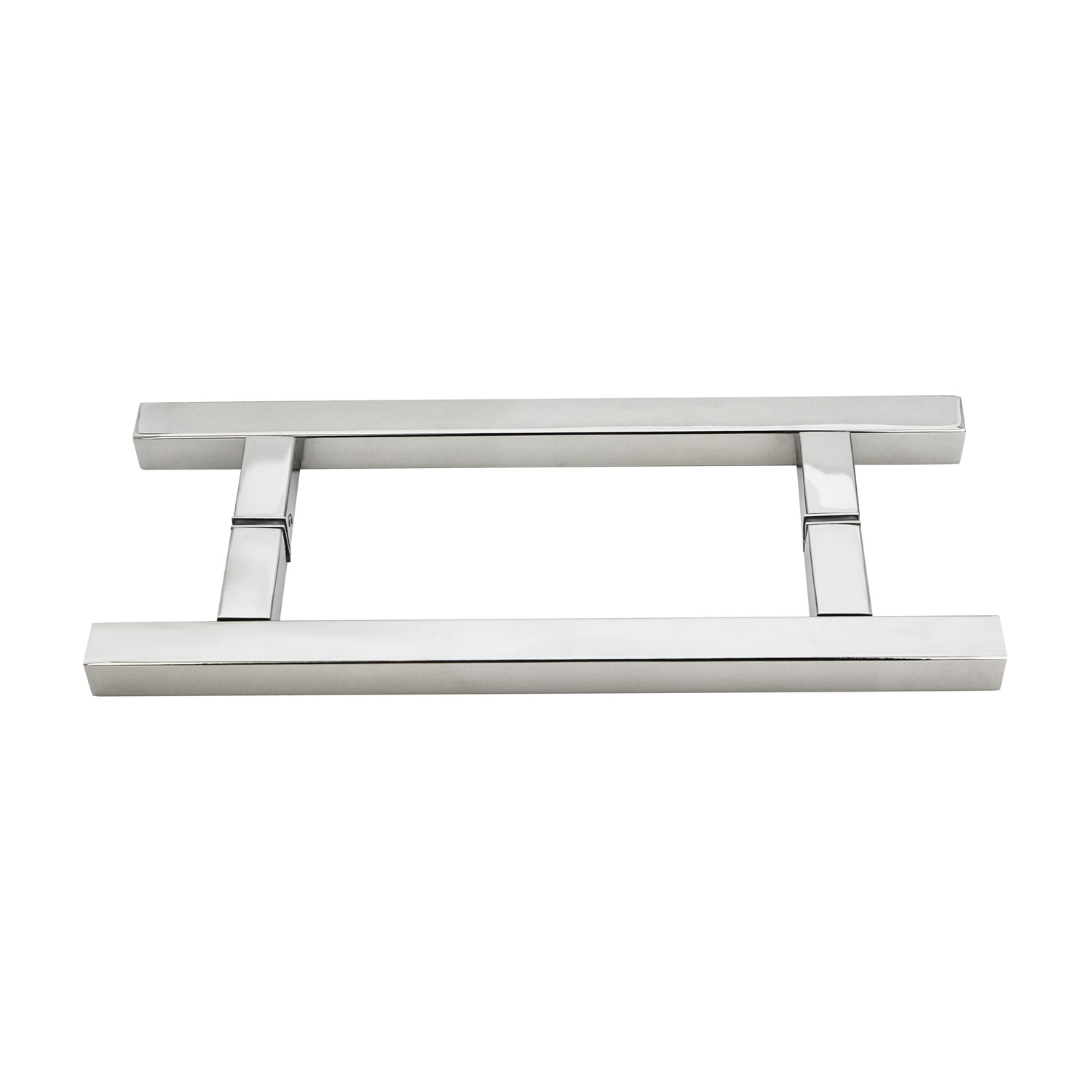 Chinese Design Style CP Finish Commercial H Handle for Frameless Sliding Shower Glass Door Pull Handles