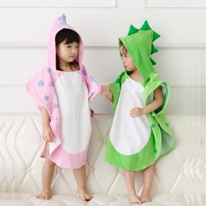 China Cotton Cartoon Cloak Children'S Hooded Bathrobe For Beach on sale