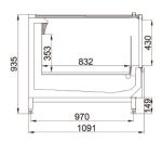Remote Type Island Freezer Chest Display Freezer Sliding Glass Lid open top