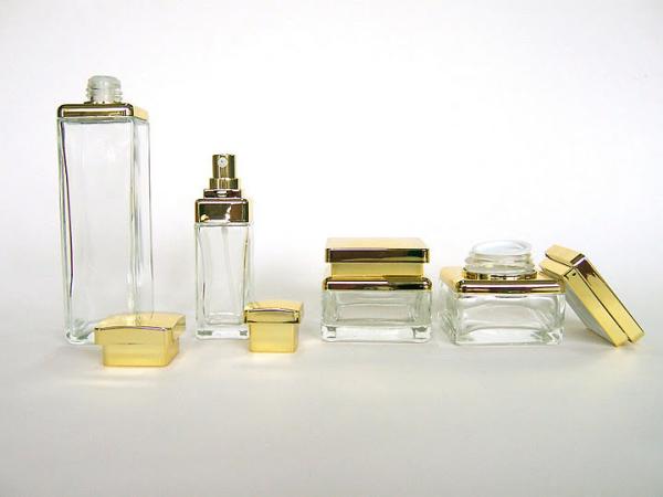 120ML 30ML 65G 55G Frosting Flint Cosmetic Glass Bottles for Lotion Emulsion and