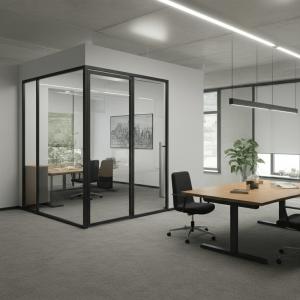 Wholesale Aluminium Profile with Double Glazed glass partitions systems for offices from china suppliers