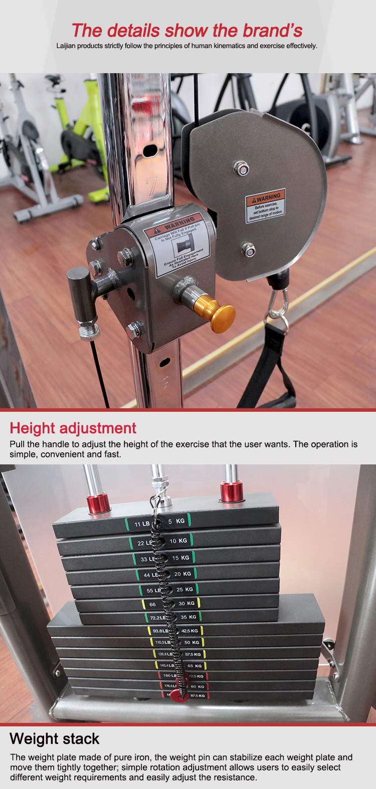 Dual Pulley Cable Training Crossover Commercial Workout Machine
