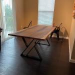X-Shape Steel Industrial Table Base for Modern Iron Dining or Coffee Table