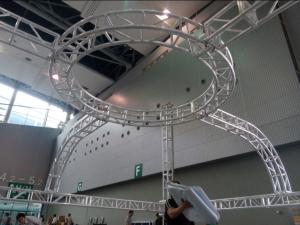 Wholesale Aluminum Screw Circular Lighting Truss For Exhibition On Truss Top from china suppliers