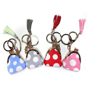 Wholesale Smooth Surface Small Coin Pouch Keychain , CE Mini Tassel Keychain from china suppliers