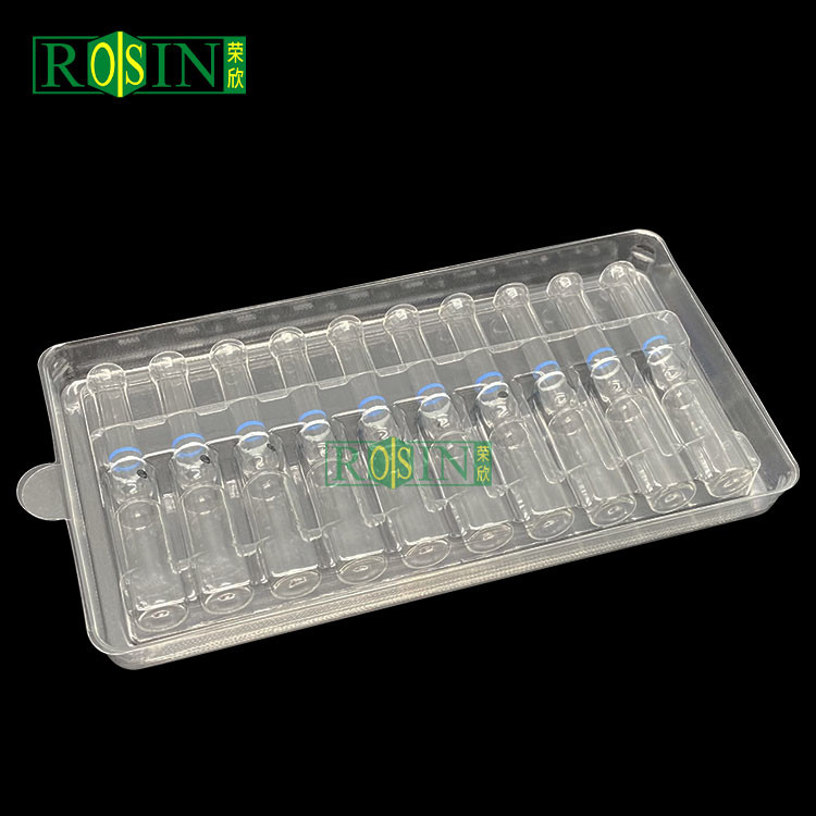 Disposable PET Transparent Plastic Ampoule Packaging Custom For Hospital