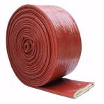 Fire Resistance Heat Resistant Sleeve Fiberglass Silicone Rubber Coated Fire