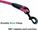 Highly Reflective Nylon Dog Leash Comfortable Handle