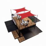 10ft Movable Flat Pack Steel Shipping Container Mobile Store for Mall Coffee