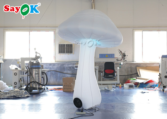 2 Meter Inflatable Lighting Decoration Blow Up Mushroom With LED For Event
