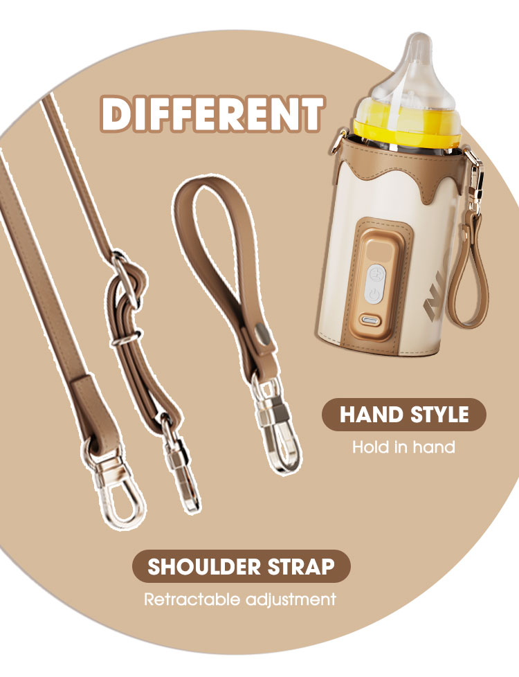 9v Portable USB Charging Digital Bottle Warmer electric Baby Milk Sleeve Cover 18w