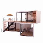 Wall 50/75/100mm Wave Sandwich Panel Portable House Mobile Homes Prefab Office