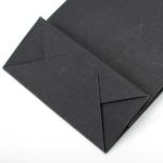 Personalized Printed Cardboard Bags With Handles , Black Paper Carrier Bags