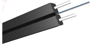 Wholesale Black LSZH Sheath FTTH Optical Fibre In Computer Network With 2*0.45mm Steel Wire Strength Member from china suppliers