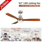 Restaurant 220 Volt Decorative Ceiling Fan With Led Light Remote