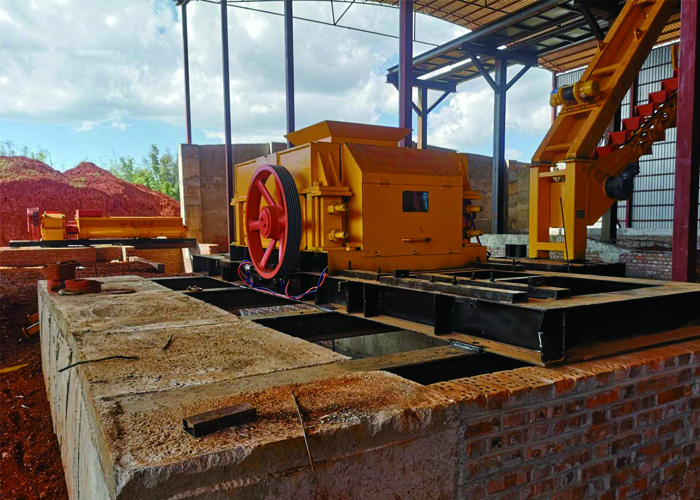 25 - 55m3/hr Brick Making Machine Roller Crusher Red Brick Production Line