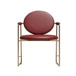 Metal Western Industry SS Dining Chairs Red for Restaurant Cafe