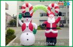 Giant Christmas Inflatable Snowman And Santa Claus , Inflatable Advertising