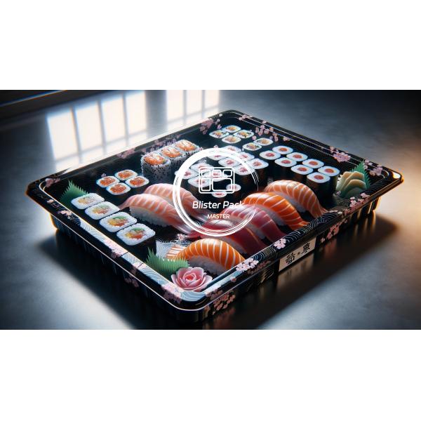 Disposable Round Take Away Sushi Box Container For Fresh Dining Experience