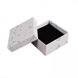 China Marbled Jewelry Packaging Box For Earrings Ring Necklace Bracelet on sale
