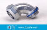 Zinc Die Cast Liquid Tight Flexible Type 90 Degree Angle Connector