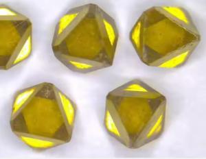 Wholesale octahedron rough diamonds hpht yellow industry diamond sharp point MCD from china suppliers