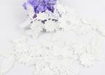 Fashion Polyester Lace Neckline Applique With Floral Embroidered For Clothing