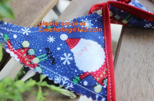 triangle decorative hanging banner, DIY home decoration banner /event party
