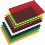 Fluorescent Cast Acrylic Sheeting with Elongation 50% Impact Strength 80-100