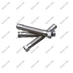 High temperature steam flexible metal braided hose with bell mouth internal