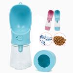 Insulated Dog Drinking Water Bottle 285ml Cat Dispenser Attached To Pet Bowl