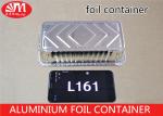 Rectangle Aluminum Foil Food Containers , L161 Aluminium Foil For Food Packaging
