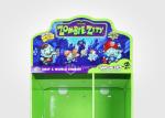 Green Eye Catching Cardboard Floor Displays With Different Size Shelf Toys
