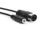 Stereo Female Socket Adapter Audio Cable Environmentally Friendly PVC Material