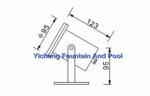 12V / 24V Stainless Steel LED Underwater Fountain Lights With Stand IP68